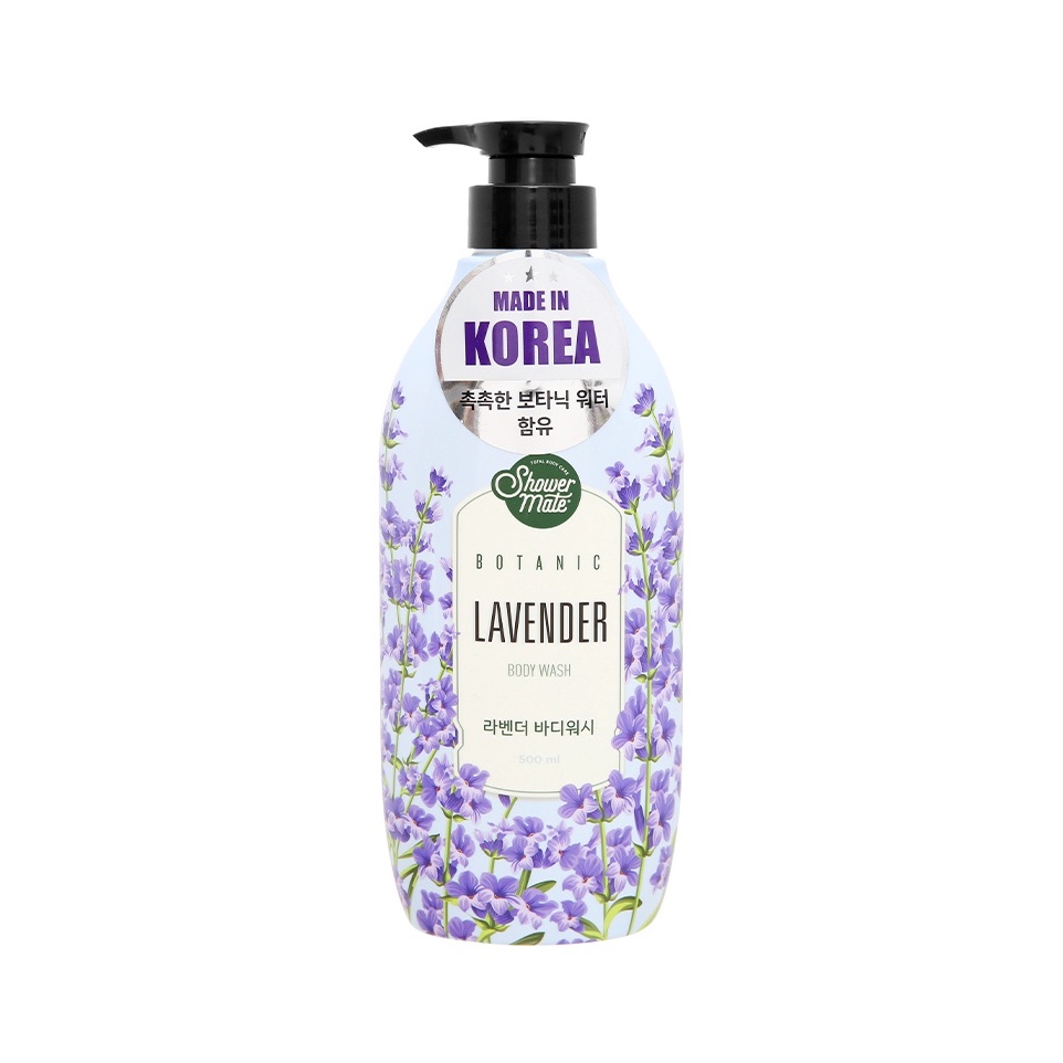 Sữa tắm Shower Mate Hàn Quốc Lavender dưỡng ẩm trắng mịn chai 500ml - Hàng Chính hãng