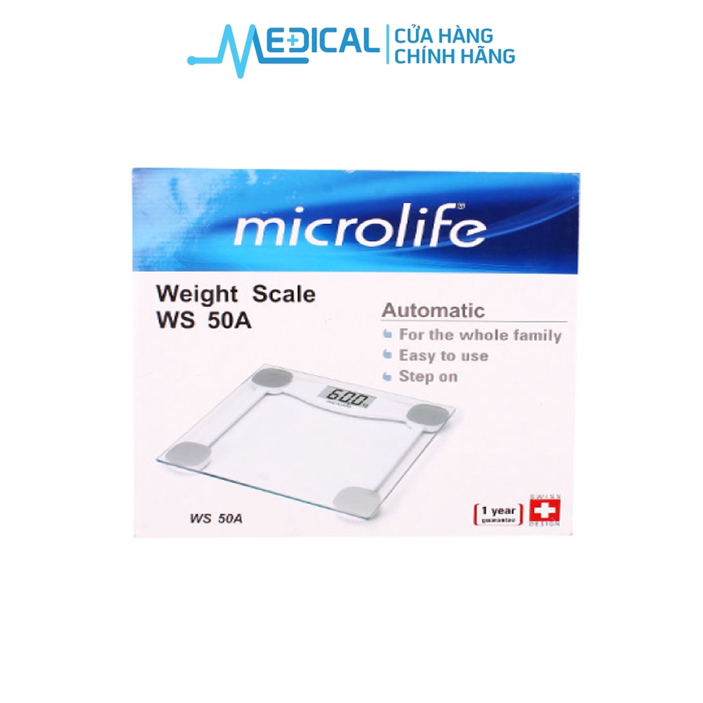 Cân điện tử sức khỏe MICROLIFE WS 50A bảo hành 1 năm chính hãng - MEDICAL