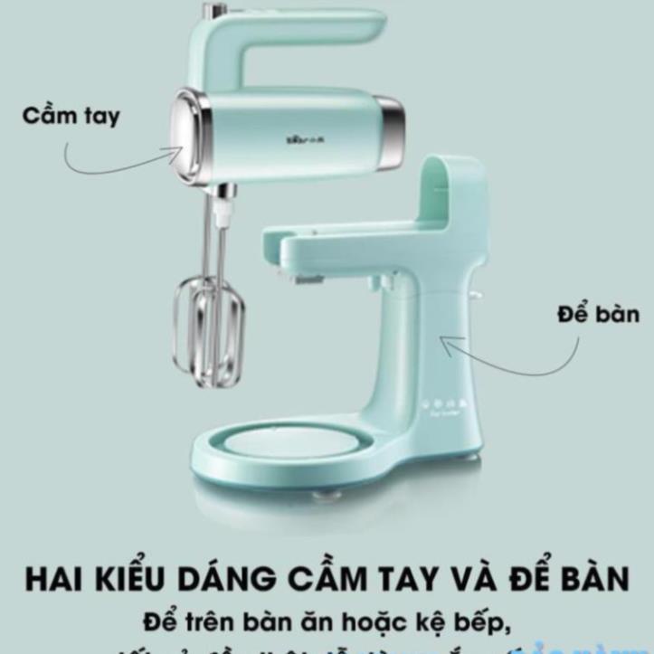 Máy Đánh Trứng Trộn Bột Để Bàn Đa Năng Bear DDQ-B03V1, Công Suất 300W, tháo rời cầm tay đánh_Bảo Hành 18 Tháng