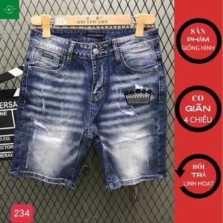Quần short jean nam cực chất, vải bò rẻ - đẹp VOZODO -234