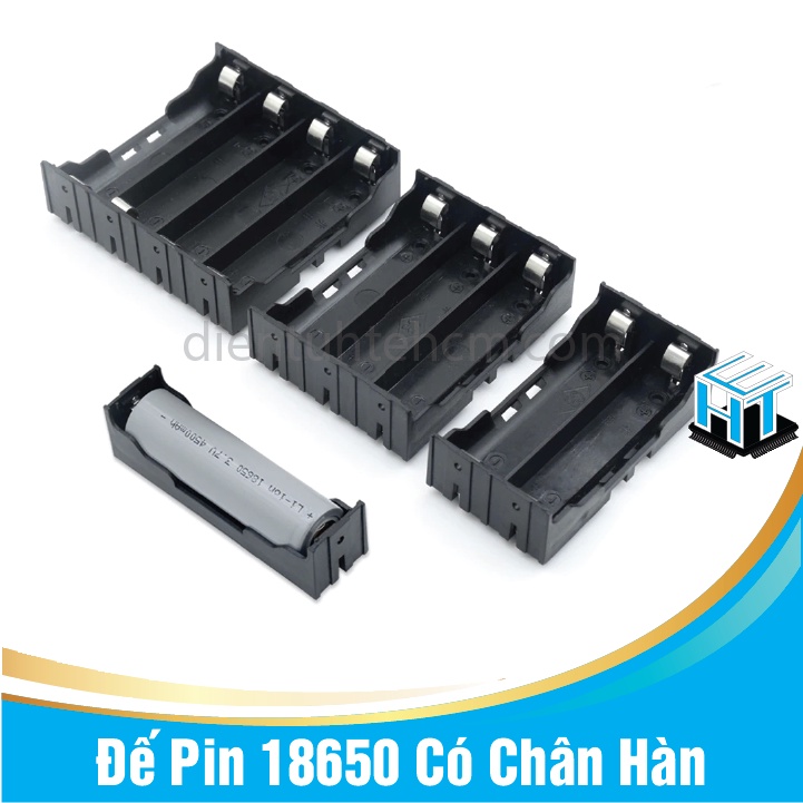 Đế Pin 18650 Có Chân Hàn nhiều phân loại