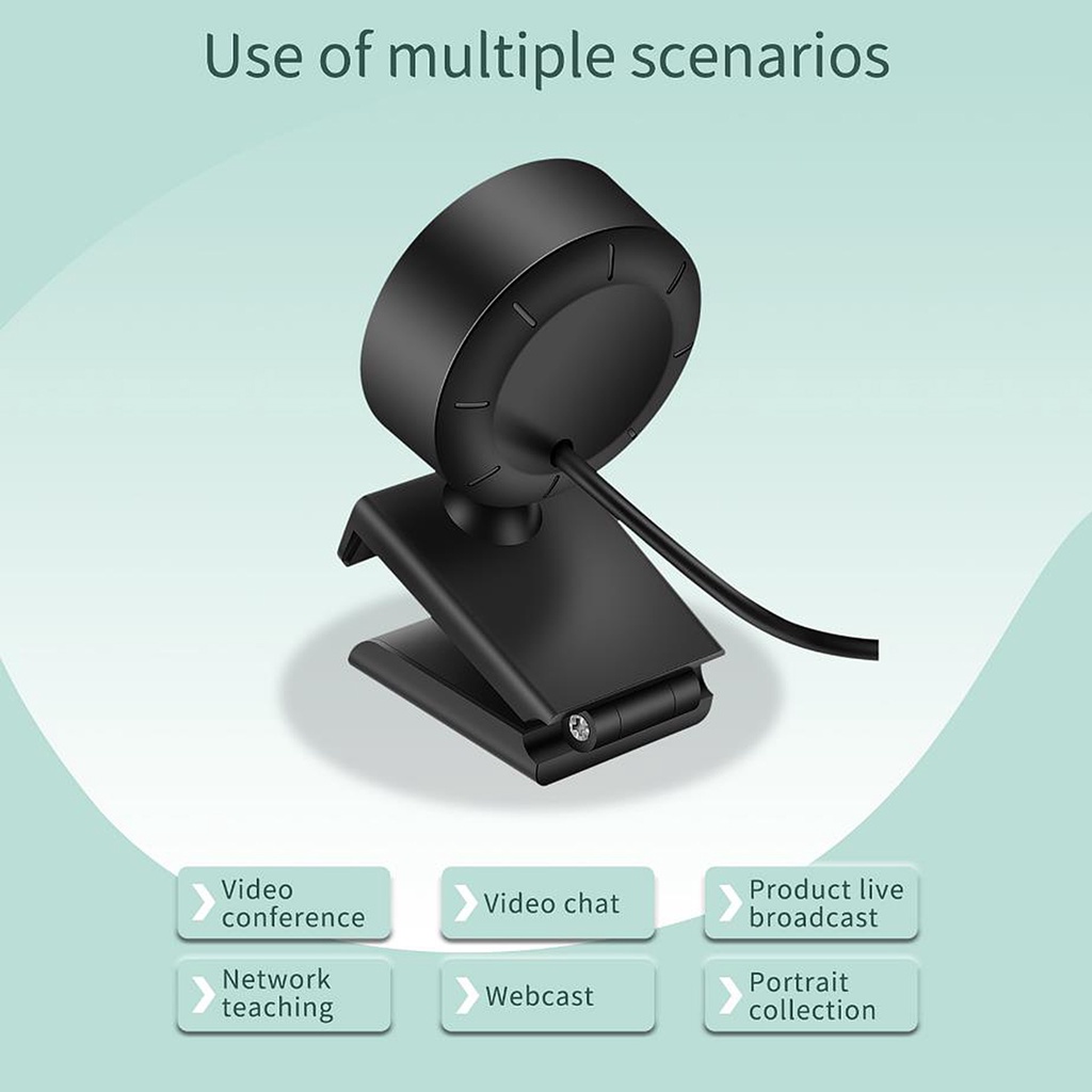 Webcam HD 1080p tích hợp micro có thể xoay chất lượng cao | BigBuy360 - bigbuy360.vn