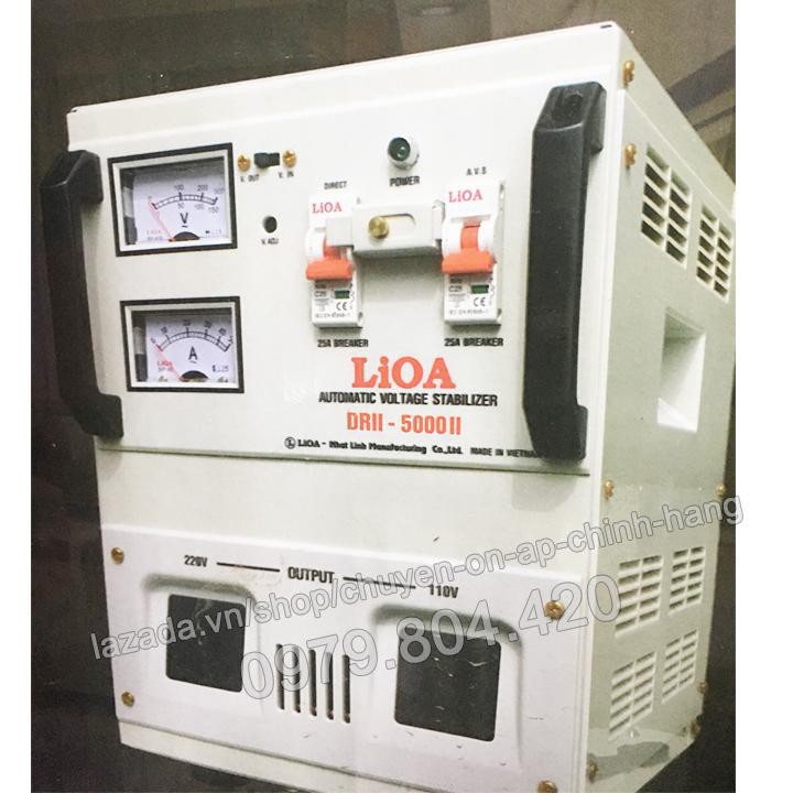 ỔN ÁP LIOA 1 PHA 5KVA DẢI 90V-250V
