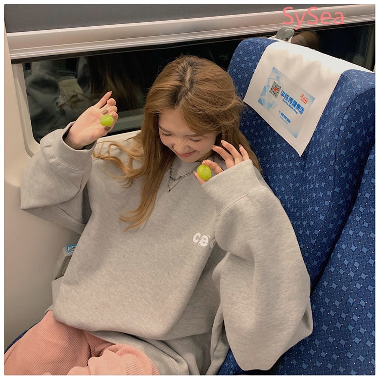 Áo Sweater Tay Dài Phong Cách Hàn Quốc Trẻ Trung Cho Nữ | BigBuy360 - bigbuy360.vn