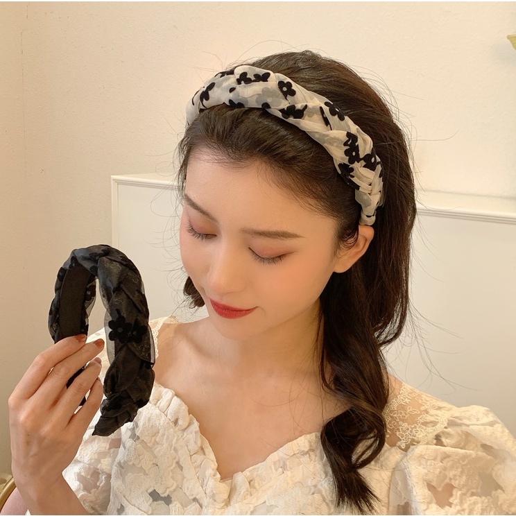 Băng Đô Cài Tóc Dạng Lưới Xoắn Phong Cách Mới 2022 Cho Nữ