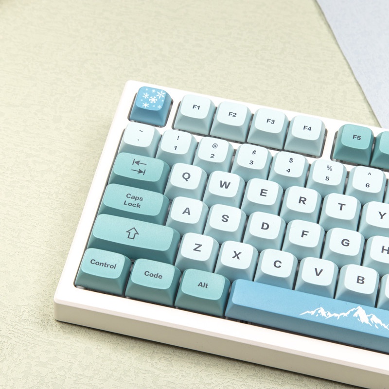 GMK Iceberg keycap XDA Profile 123 key PBT Dye bàn phím cơ thăng hoa keycap