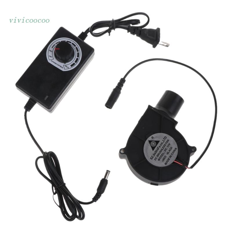 Quạt Thổi Khí Turbo Nhỏ Gọn 12V Dành Cho Nướng BBQ