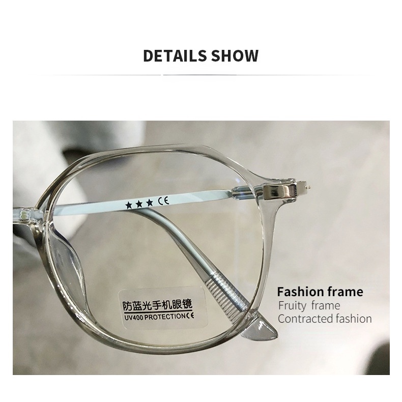 (KIQI-FASHION) COD Kính Gọng Tròn Kim Loại Chống Ánh Sáng Xanh Thời Trang Cho Nữ