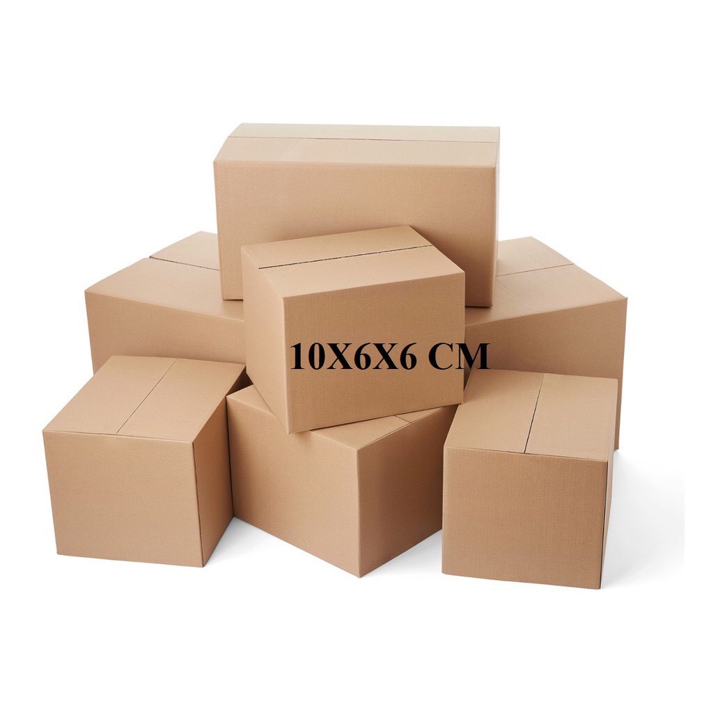 Combo 100 hộp carton 10x6x6 / thùng giấy / thùng đóng hàng / thùng carton