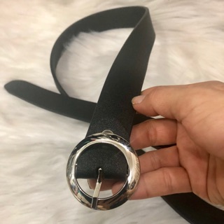 Nịt nữ bản 3cm. Mặt tròn bạc