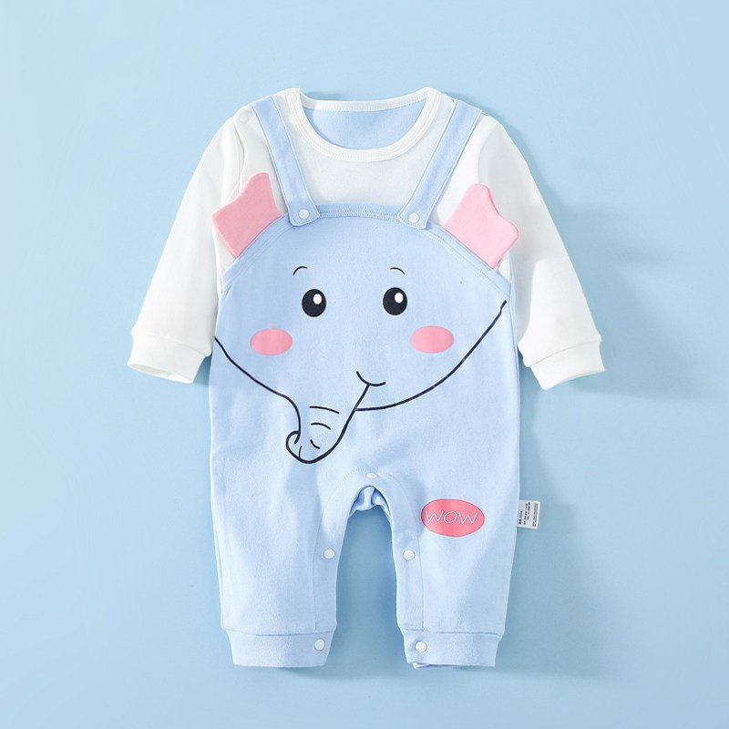 Bộ yếm kẻ áo liền quần hình gấu, body dài tay cho Bé Trai Bé Gái dễ thương chất Cotton mịn đẹp, quần áo trẻ em sơ sinh