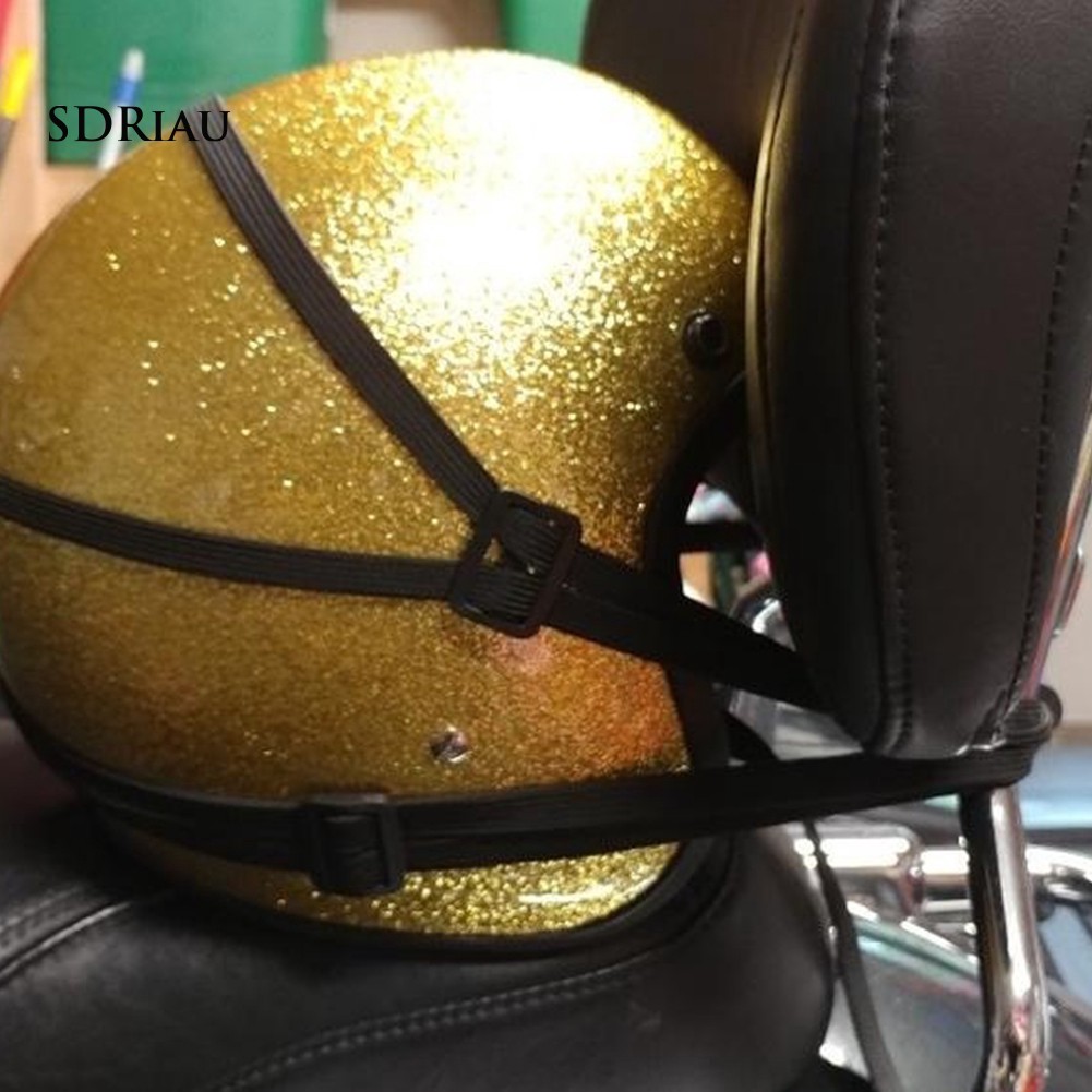 Dây Đai Co Giãn Gắn Mũ Bảo Hiểm Có 2 Móc Cho Xe Mô Tô