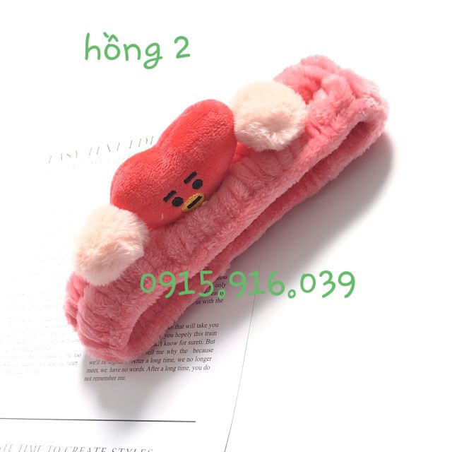 Băng đô Băng đô turban rửa mặt hình trái tim mềm mịn