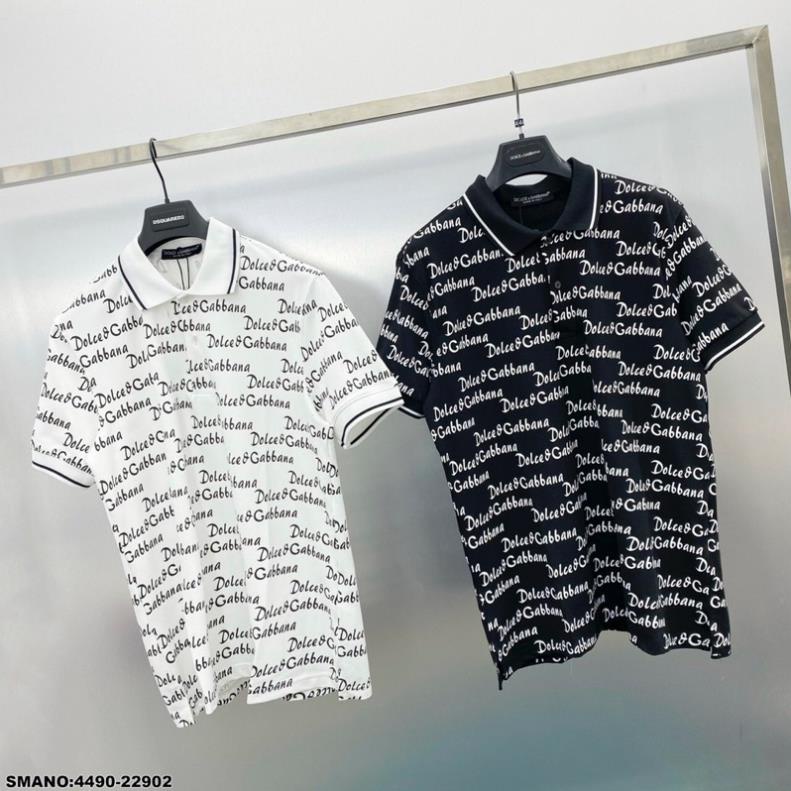 Áo Polo DG Nam In Chữ Hoạ Tiết Cực Chất - Áo Polo GC Nam Chất Vải Siêu Mát