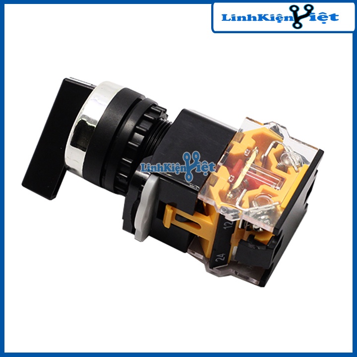 Công Tắc Xoay 3 Vị Trí LA38 440V-10A Tự Hồi ( Xoay Nhả)