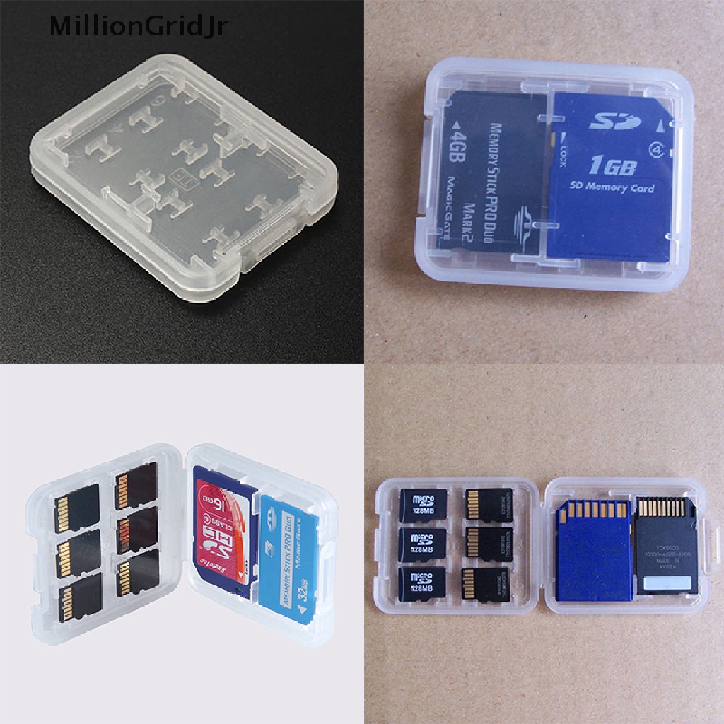 Hộp Đựng Thẻ Nhớ Micro SD TF SDHC MSPD 8 Ngăn Giá Đỡ