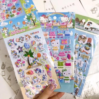Sticker dán nổi nhiều mẫu khác nhau