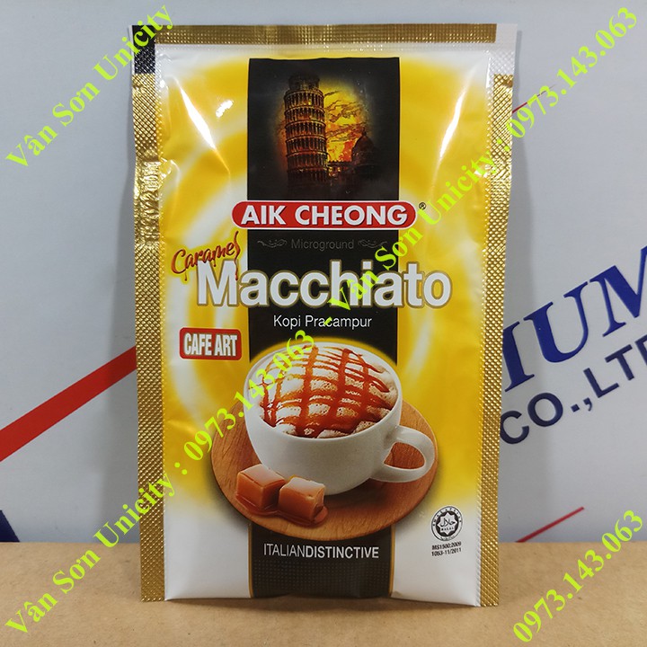 Combo 10 gói nhỏ Trà Sữa và Cà Phê Trắng Aik Cheong - White Coffee, Teh Tarik