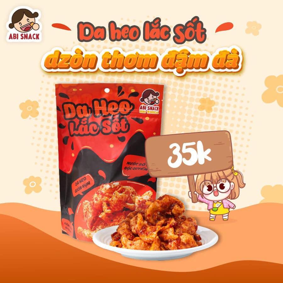 [ ABI SNACK ] DA HEO LẮC SỐT ABI SNACK