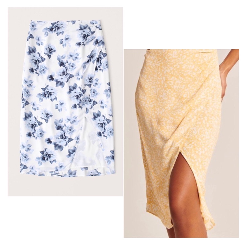 🔆Chân váy midi đắp chéo Ab*rcrombie & Fitch xuất xịn