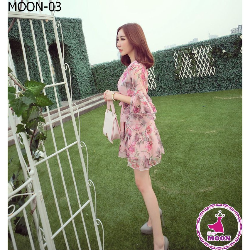 xả kho thanh lý VÁY MAXI HOA CỔ V TAY CHUÔNG (Hàng có sẵn) | BigBuy360 - bigbuy360.vn