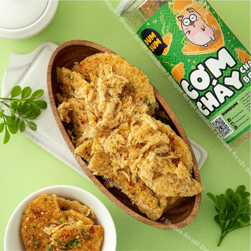 Cơm cháy chà bông 300g DumBum, đồ ăn vặt Hà Nội