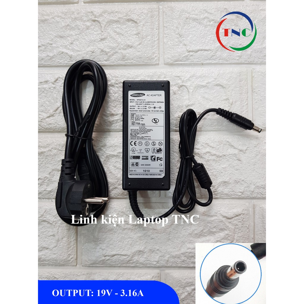 Sạc Laptop Samsung 19V – 3.16A tặng kèm dây nguồn | BigBuy360 - bigbuy360.vn