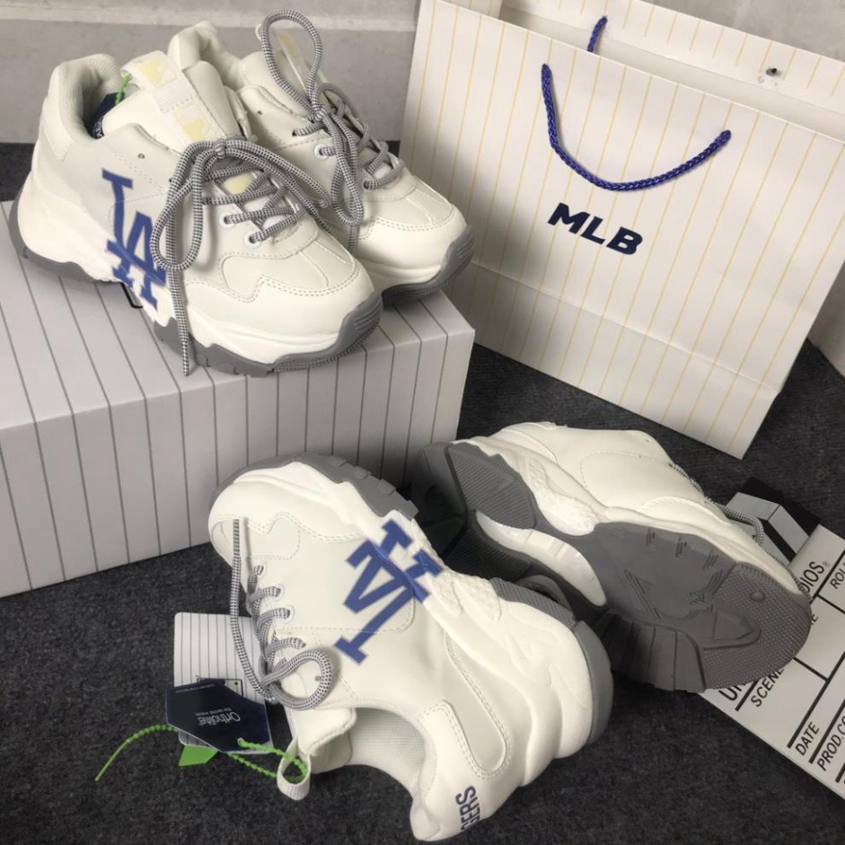 Giày Sneaker Mlb LA, Giày Thể Thao LA Da Bò Đế Cao Siêu Hot Siêu Xinh Full Size (36-43) | BigBuy360 - bigbuy360.vn