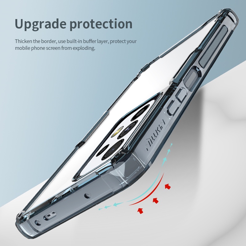 Ốp điện thoại NILLKIN bằng TPU mềm trong suốt siêu mỏng chống va đập cho Samsung Galaxy a53 5g