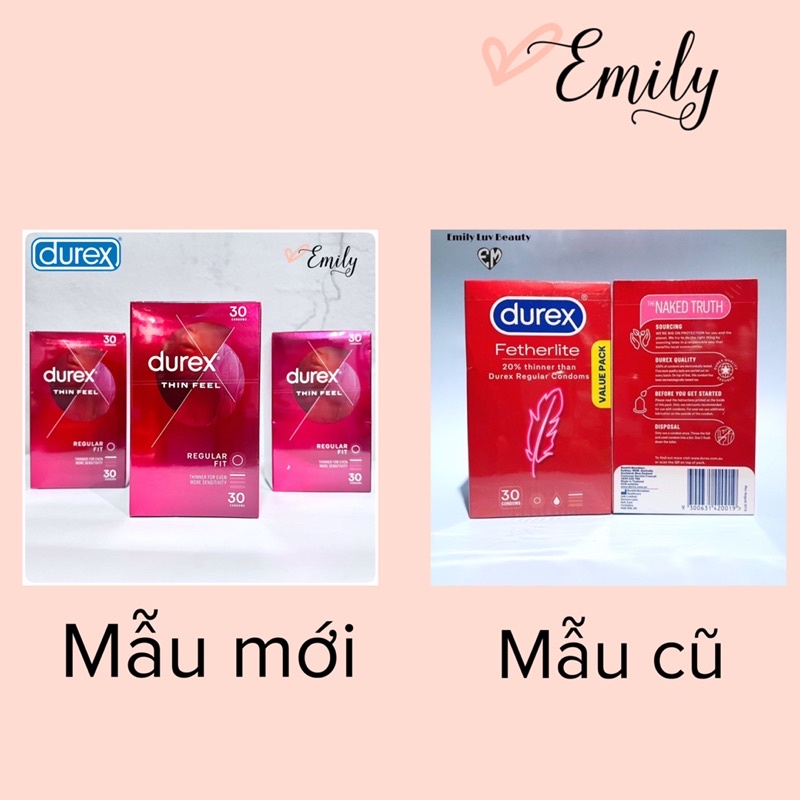 Bao cao su Durex Úc 30 cái