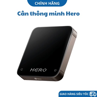 Cân điện tử thông minh Hero Smart, cân pha chế cà phê cao cấp tích hợp màn hình led đa điểm 5 cấp độ