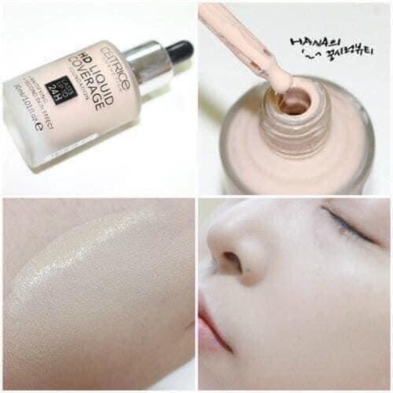 Kem nền Catrice HD Liquid Coverage Foudation, không trôi, đều màu - chính hãng Đức, Giữ tone 24h-myphamphukienquangninh | BigBuy360 - bigbuy360.vn