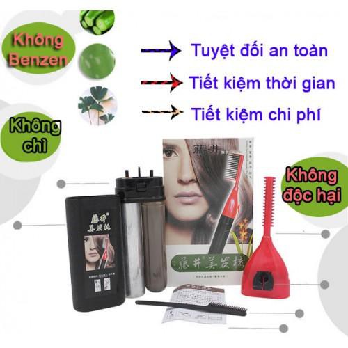 Lược nhuộm tóc màu đen KkM1 --Lượt CHẢI Nhuộm Tóc Đen, Nhuộm được từ 10 -15 lần/hộp