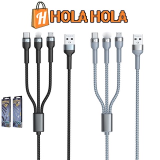 Cáp sạc điện thoại đa năng 3 in 1 Jany Series Remax RC-124th