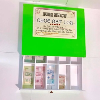 HỘP ĐỰNG TIỀN 10 NGĂN, HỘP TIỀN LẺ, THU NGÂN