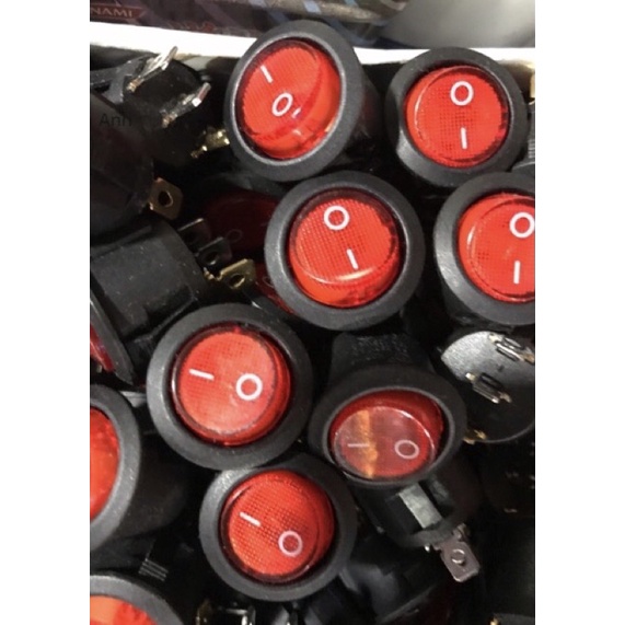 Công tắc 3 chân có đèn sáng (Combo 10c) - Linh kiện điện tử