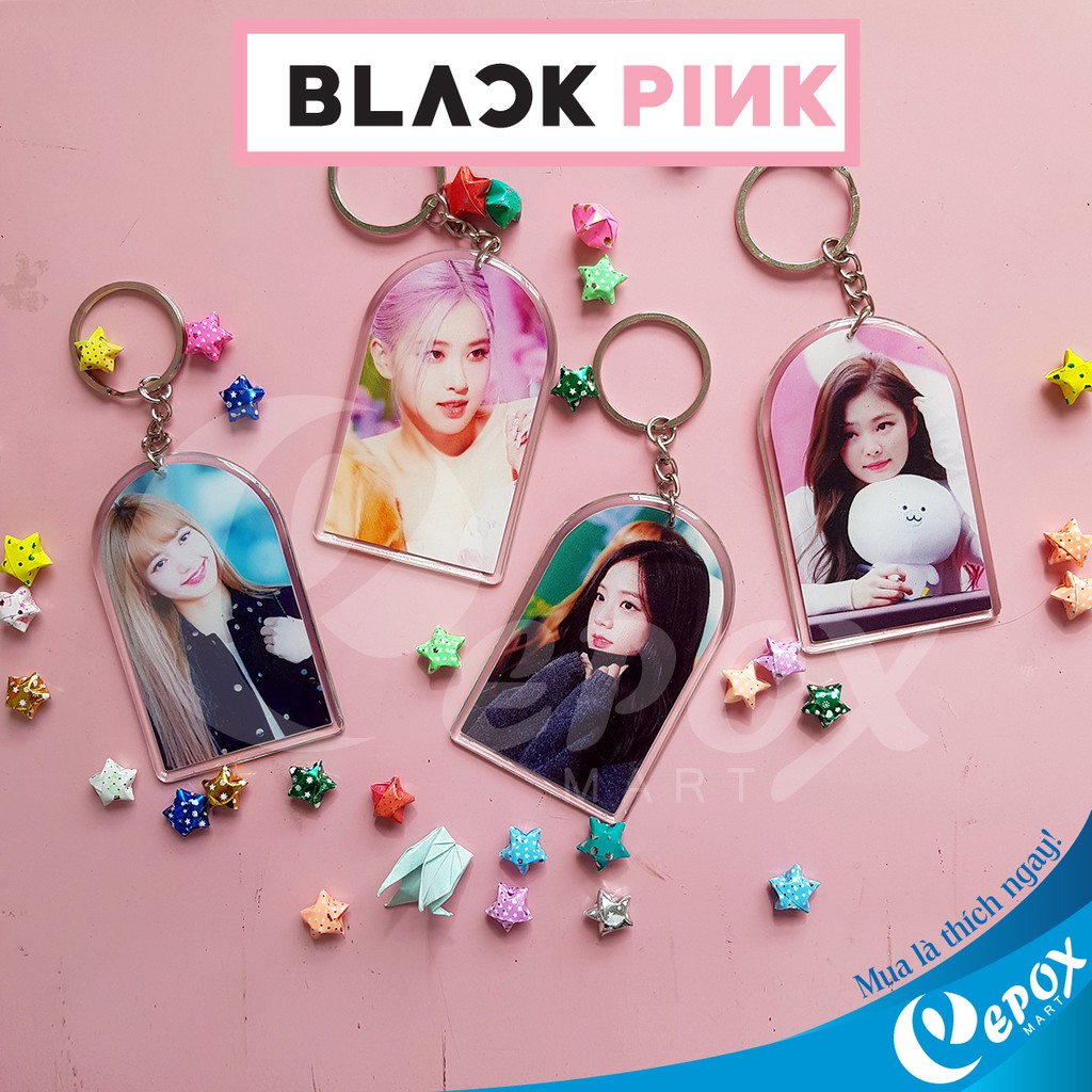 Móc khóa Blackpink Lisa, Rose, Jisoo, Jennie đổ keo 8cm xinh lung linh [KHÔNG ĐÂU CÓ]