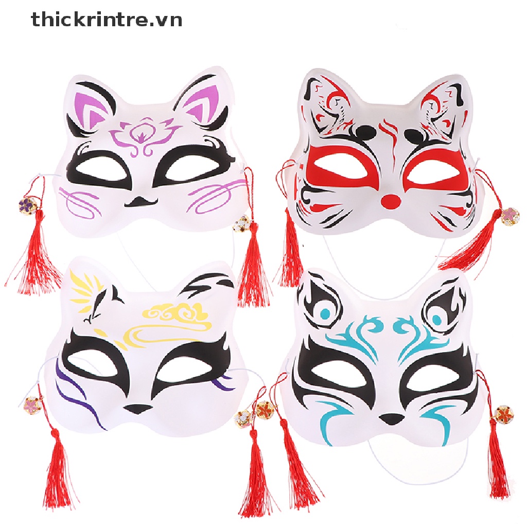 1 Mặt Nạ Nửa Mặt Hóa Trang Cáo Anime Độc Đáo