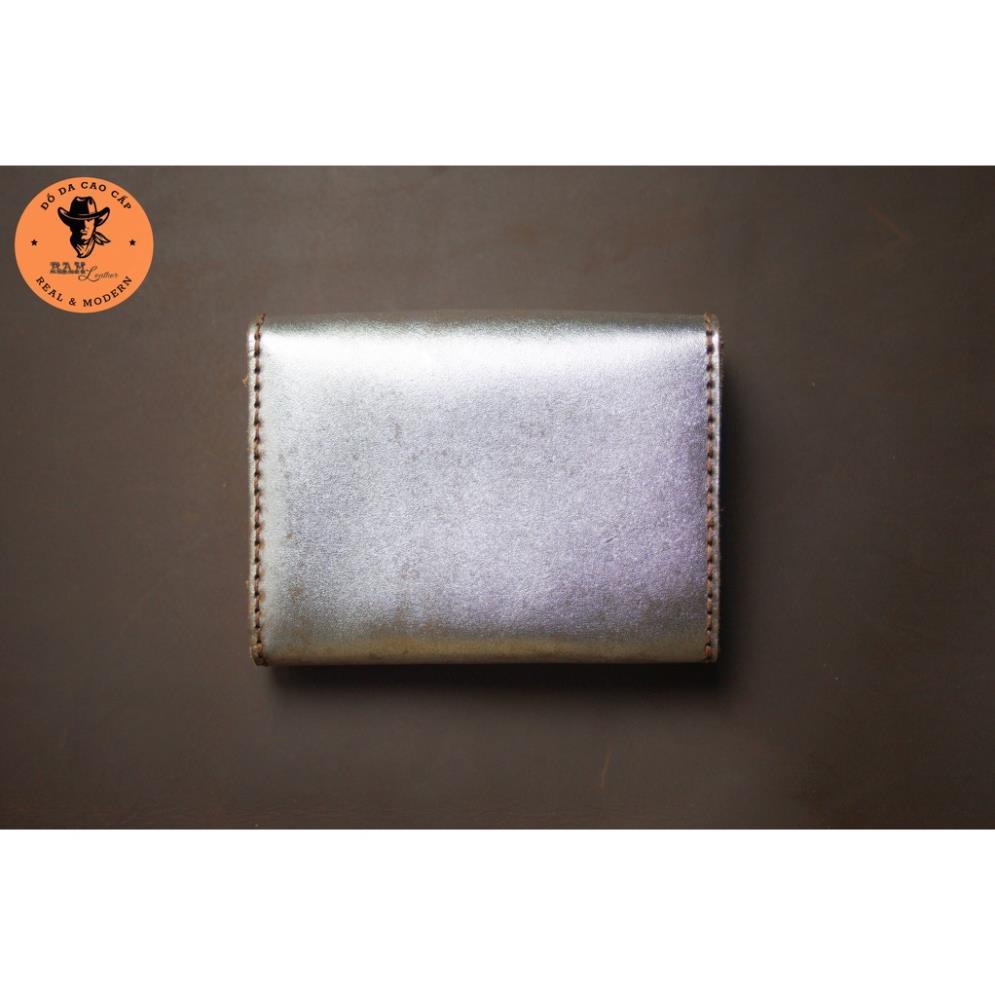 Ví Nữ Da Bò Màu Trắng Bạc Cao Cấp - Ram Leather