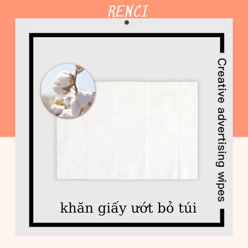 Khăn giấy mini hình vuông nhỏ gọn mang di du lịch