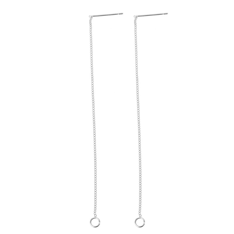 ✿INF✿DIY Ear Wire Thread With Jump Ring 3.5&quot; Dangle Earring Connectors Jewelry Making