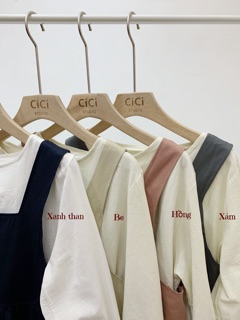 Set váy thô kèm sơmi V03