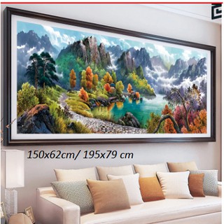 Tranh thêu chữ thập Phong cảnh DX1135 THÊU KÍN
