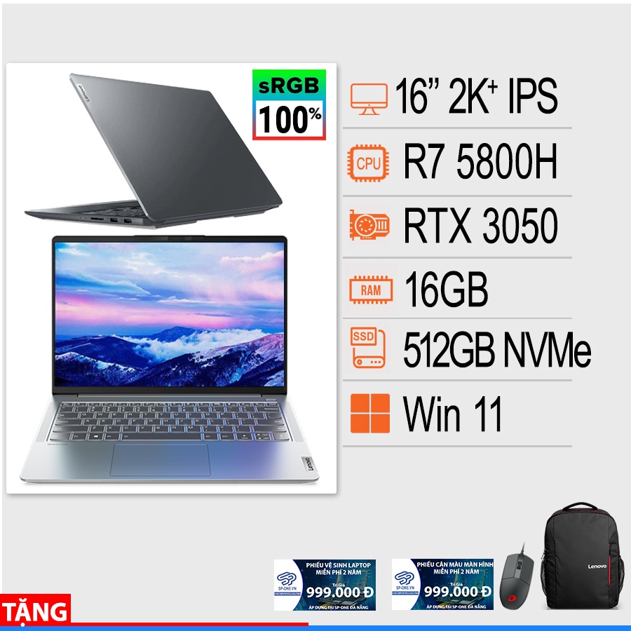 Laptop Lenovo IdeaPad 5 Pro 16ACH6  - CHÍNH HÃNG