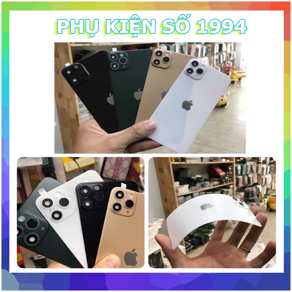 miếng Dán Độ Full nhám mặt sau 3 camera có Flash từ X / Xs / Xs Max lên 11 Pro /11 Pro Max