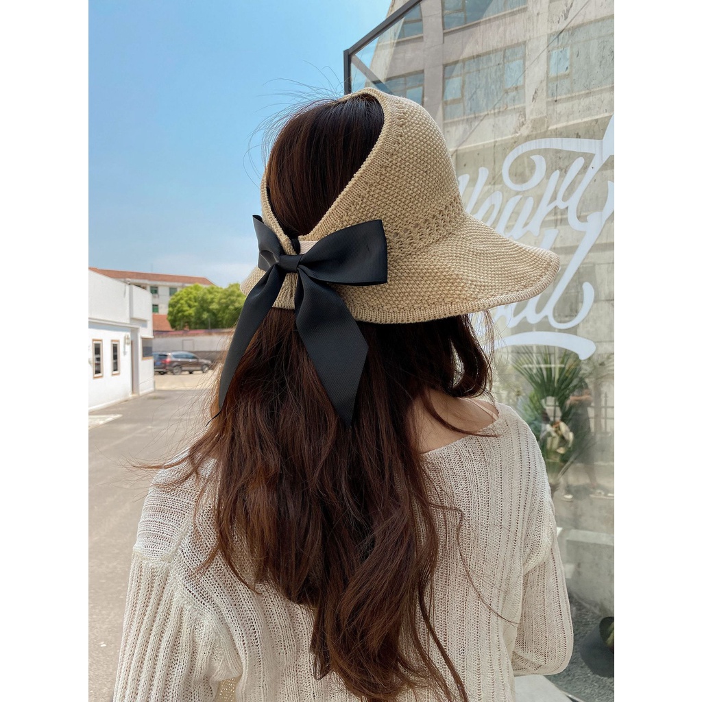 Nón Vành Rộng Hở Đầu Phối Nơ L1678 - LoanTay