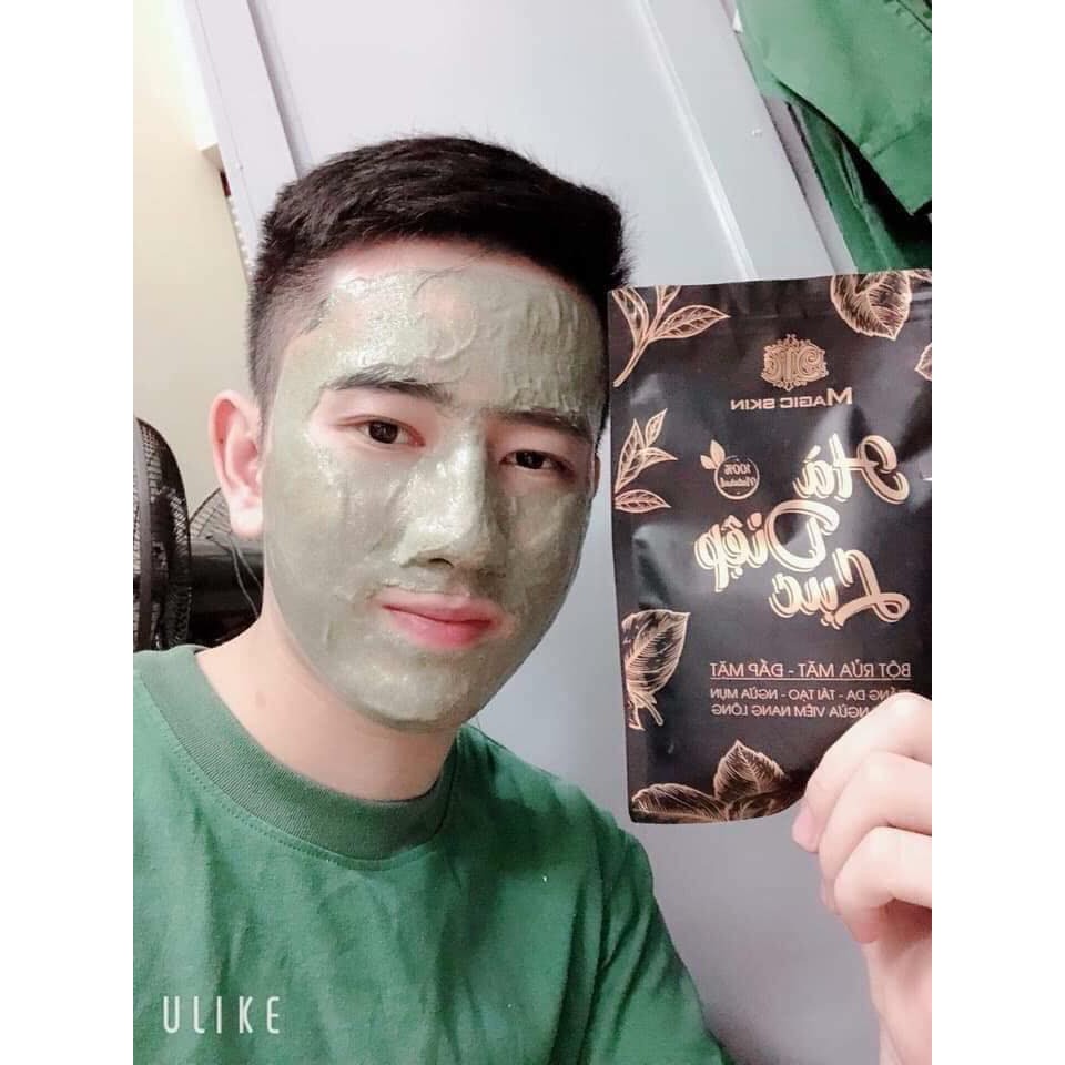 Bột rửa mặt 🌻FREESHIP🌻 Bột Hà diệp lục Magicskin