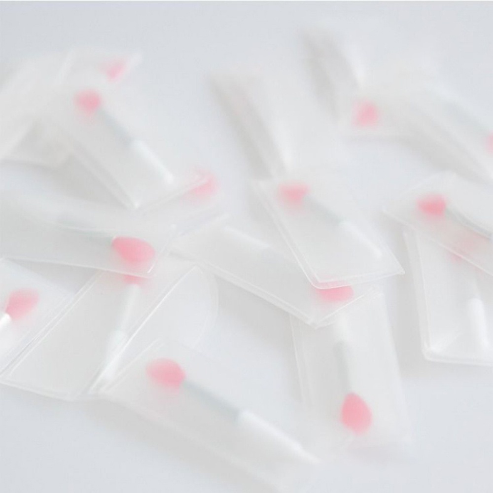 [Hàng mới về] Bộ 5 cọ tô son môi đầu silicon mềm mại nhỏ gọn cho nữ