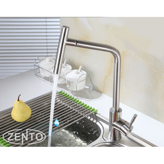 Bộ vòi rửa bát nóng lạnh inox 304 Zento SUS5566