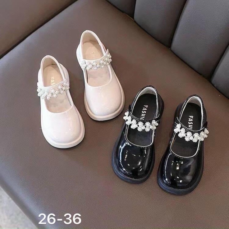 Giày búp bê da bóng chuỗi mã 638